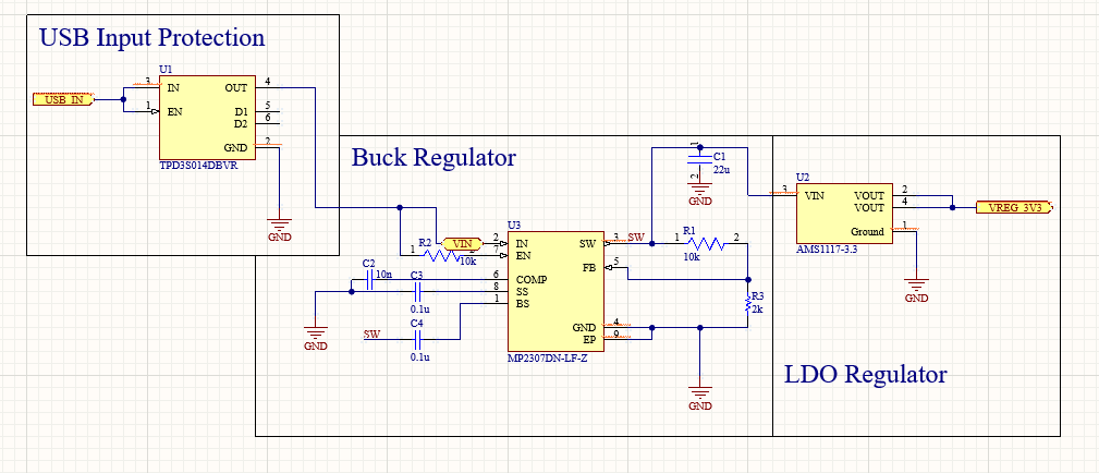 Power Regulation Schematic